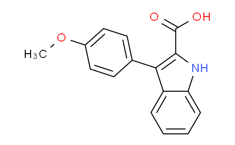 CAS No. 70794-11-5, 3-(4-methoxyphenyl)-1H-indole-2-carboxylic acid