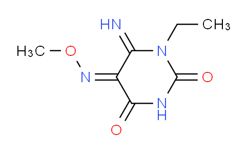 CAS No. 71342-66-0, (5E)-1-ethyl-6-imino-5-methoxyimino-1,3-diazinane-2,4-dione