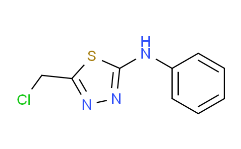 CAS No. 715-31-1, 5-(chloromethyl)-N-phenyl-1,3,4-thiadiazol-2-amine