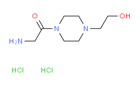 CAS No. 717904-39-7, 2-Amino-1-(4-(2-hydroxyethyl)piperazin-1-yl)ethanone dihydrochloride