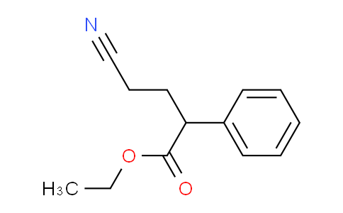 CAS No. 718-71-8, 4-cyano-2-phenylbutanoic acid ethyl ester