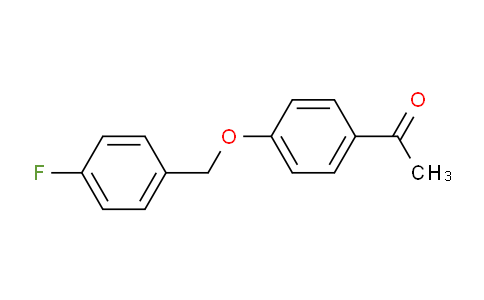 CAS No. 72293-96-0, 1-(4-((4-Fluorobenzyl)oxy)phenyl)ethanone