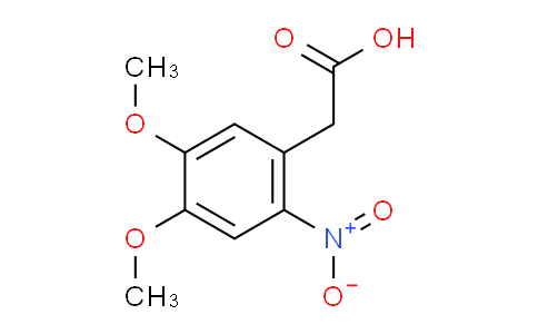 CAS No. 73357-18-3, 2-(4,5-Dimethoxy-2-nitrophenyl)acetic acid