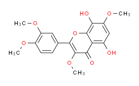 CAS No. 7380-44-1, 2-(3,4-Dimethoxyphenyl)-5,8-dihydroxy-3,7-dimethoxychromen-4-one