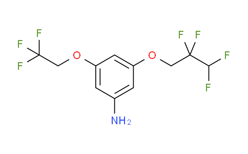 CAS No. 7383-71-3, 3-(2,2,3,3-tetrafluoropropoxy)-5-(2,2,2-trifluoroethoxy)aniline
