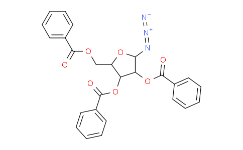 CAS No. 7408-41-5, benzoic acid (5-azido-3,4-dibenzoyloxy-2-oxolanyl)methyl ester