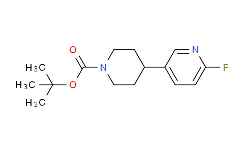 CAS No. 741683-17-0, 4-(6-fluoro-3-pyridinyl)-1-piperidinecarboxylic acid tert-butyl ester
