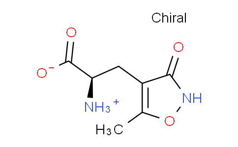 CAS No. 74341-63-2, (2R)-2-Ammonio-3-(5-methyl-3-oxo-4-isoxazolyl)propanoate