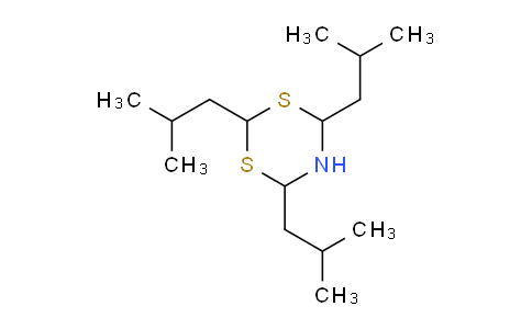CAS No. 74595-94-1, 2,4,6-Triisobutyl-5,6-dihydro-4H-1,3,5-dithiazine