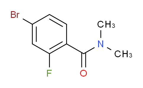 CAS No. 749927-80-8, 4-bromo-2-fluoro-N,N-dimethylbenzamide