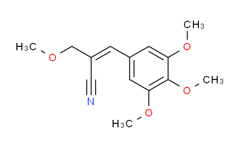 CAS No. 7520-69-6, 2-(Methoxymethyl)-3-(3,4,5-trimethoxyphenyl)acrylonitrile
