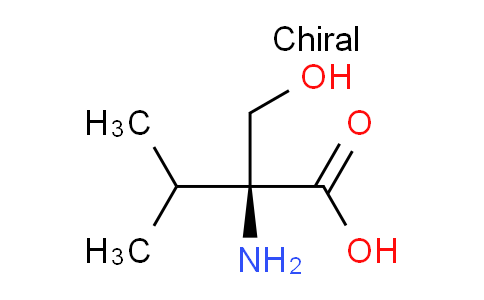 CAS No. 7522-43-2, (S)-2-Amino-2-(hydroxymethyl)-3-methylbutanoic acid