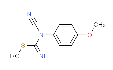 CAS No. 75565-12-7, Methyl cyano(4-methoxyphenyl)carbamimidothioate