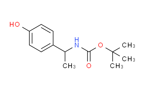 CAS No. 763932-69-0, tert-Butyl (1-(4-hydroxyphenyl)ethyl)carbamate