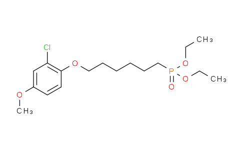 CAS No. 764-60-3, 2-chloro-1-(6-diethoxyphosphorylhexoxy)-4-methoxybenzene