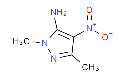 CAS No. 76689-64-0, 1,3-Dimethyl-4-nitro-1H-pyrazol-5-amine