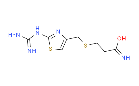 CAS No. 76823-94-4, 3-(((2-guanidinothiazol-4-yl)methyl)thio)propanimidic acid