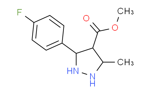 CAS No. 76932-77-9, Methyl 3-(4-fluorophenyl)-5-methylpyrazolidine-4-carboxylate