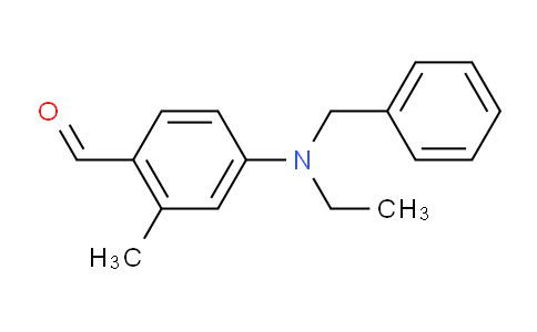 CAS No. 77147-13-8, 4-[ethyl-(phenylmethyl)amino]-2-methylbenzaldehyde