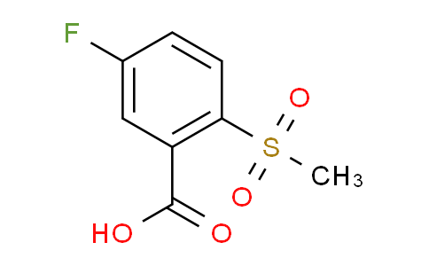 CAS No. 773873-55-5, 5-Fluoro-2-(methylsulfonyl)benzoic acid