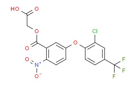 CAS No. 77501-60-1, 2-((5-(2-Chloro-4-(trifluoromethyl)phenoxy)-2-nitrobenzoyl)oxy)acetic acid