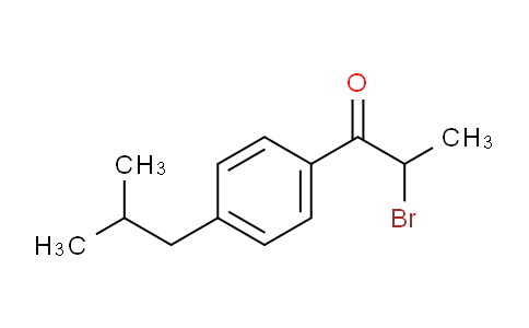CAS No. 77565-38-9, 2-bromo-1-[4-(2-methylpropyl)phenyl]-1-propanone