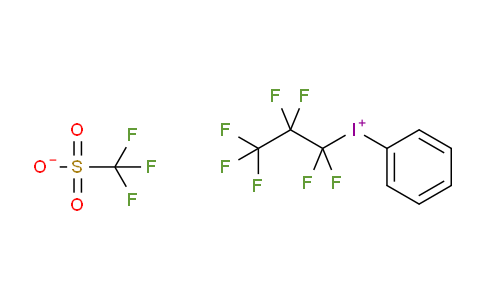 CAS No. 77758-79-3, 1,1,2,2,3,3,3-heptafluoropropyl(phenyl)iodonium; trifluoromethanesulfonate