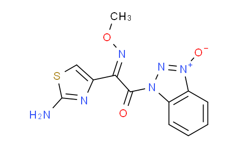 CAS No. 78162-04-6, 2-(2-Amino-1,3-thiazol-4-yl)-2-methoxyimino-1-(3-oxidobenzotriazol-3-ium-1-yl)ethanone