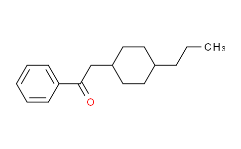 CAS No. 78531-61-0, 1-phenyl-2-(4-propylcyclohexyl)ethanone