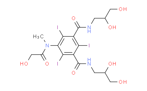 CAS No. 78649-41-9, N1,N3-bis(2,3-dihydroxypropyl)-5-(2-hydroxy-N-methylacetamido)-2,4,6-triiodoisophthalamide