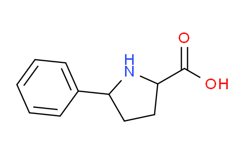 CAS No. 78800-52-9, 5-phenyl-2-pyrrolidinecarboxylic acid