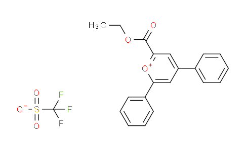 CAS No. 78904-85-5, 4,6-diphenyl-2-pyryliumcarboxylic acid ethyl ester; trifluoromethanesulfonate