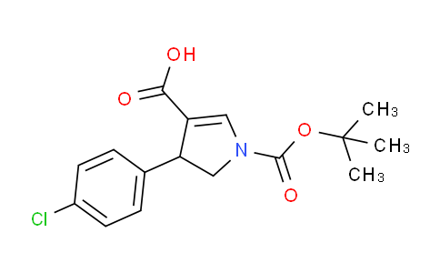CAS No. 791625-60-0, 3-(4-chlorophenyl)-1-[(2-methylpropan-2-yl)oxy-oxomethyl]-2,3-dihydropyrrole-4-carboxylic acid