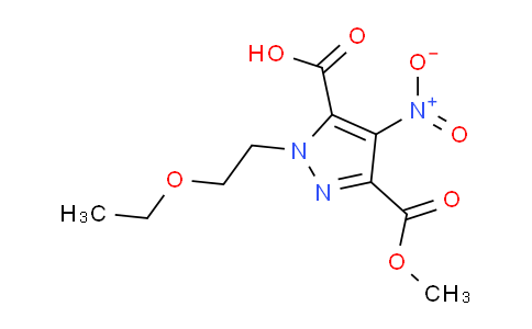CAS No. 792970-07-1, 2-(2-ethoxyethyl)-5-methoxycarbonyl-4-nitropyrazole-3-carboxylic acid