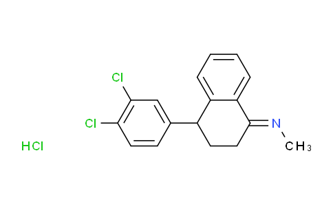 CAS No. 79617-99-5, 4-(3,4-dichlorophenyl)-N-methyl-3,4-dihydro-2H-naphthalen-1-imine hydrochloride