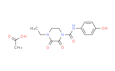 CAS No. 79868-75-0, 4-Ethyl-N-(4-hydroxyphenyl)-2,3-dioxopiperazine-1-carboxamide acetate