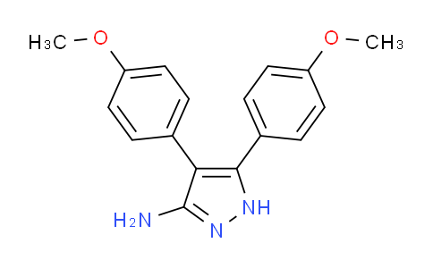 CAS No. 802919-05-7, 4,5-Bis(4-methoxyphenyl)-1H-pyrazol-3-amine