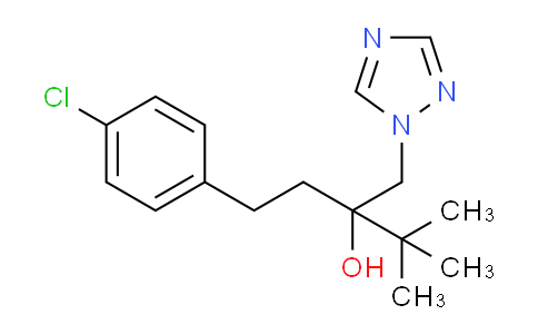 CAS No. 80443-41-0, 1-(4-Chlorophenyl)-4,4-dimethyl-3-(1,2,4-triazol-1-ylmethyl)pentan-3-ol