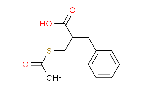 CAS No. 80969-99-9, 3-(Acetylthio)-2-benzylpropanoic acid