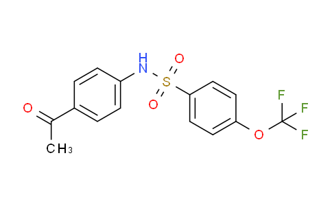 CAS No. 812651-86-8, N-(4-Acetylphenyl)-4-(trifluoromethoxy)benzenesulfonamide