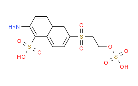 CAS No. 81417-89-2, 2-Amino-6-(2-(sulfooxy)ethylsulfonyl)naphthalene-1-sulfonic acid