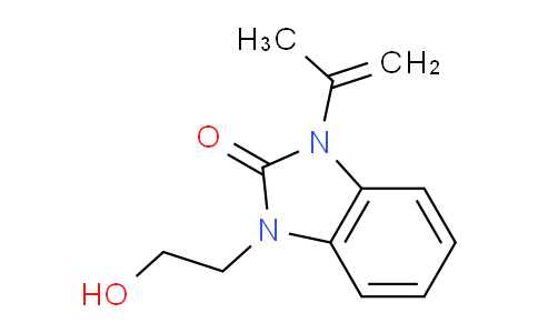 CAS No. 81942-81-6, 1-(2-hydroxyethyl)-3-(1-methylethenyl)-2-benzimidazolone