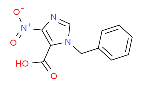 CAS No. 82228-58-8, 5-Nitro-3-(phenylmethyl)-4-imidazolecarboxylic acid