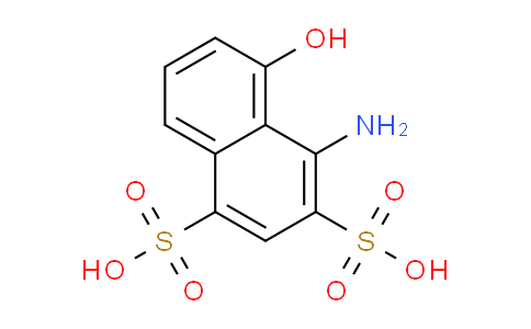 CAS No. 82-47-3, 4-Amino-5-hydroxynaphthalene-1,3-disulfonic acid