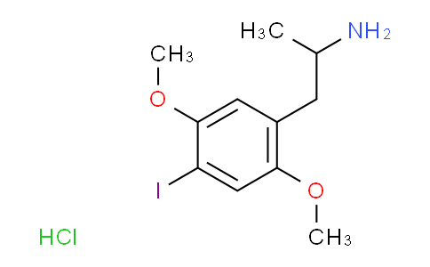 CAS No. 82830-44-2, 1-(4-iodo-2,5-dimethoxyphenyl)-2-propanamine hydrochloride