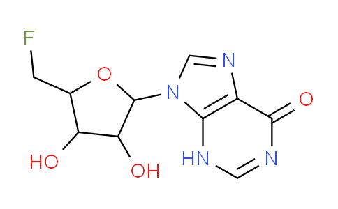 CAS No. 831-75-4, 9-[5-(fluoromethyl)-3,4-dihydroxy-2-oxolanyl]-3H-purin-6-one