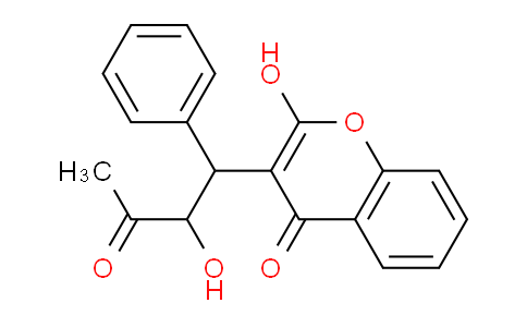 CAS No. 83219-99-2, 2-hydroxy-3-(2-hydroxy-3-oxo-1-phenylbutyl)-1-benzopyran-4-one