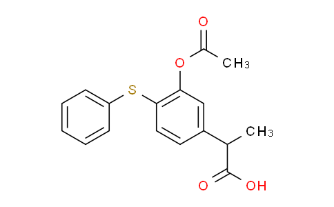 CAS No. 83237-49-4, 2-[3-acetyloxy-4-(phenylthio)phenyl]propanoic acid