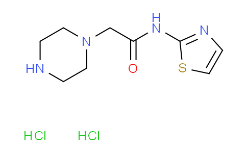 CAS No. 84587-70-2, 2-(Piperazin-1-yl)-N-(thiazol-2-yl)acetamide dihydrochloride