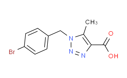 CAS No. 845885-94-1, 1-(4-Bromobenzyl)-5-methyl-1H-1,2,3-triazole-4-carboxylic acid